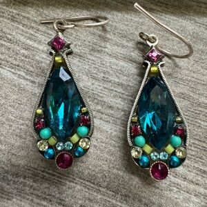 Vibrant Firefly Teardrop Earrings